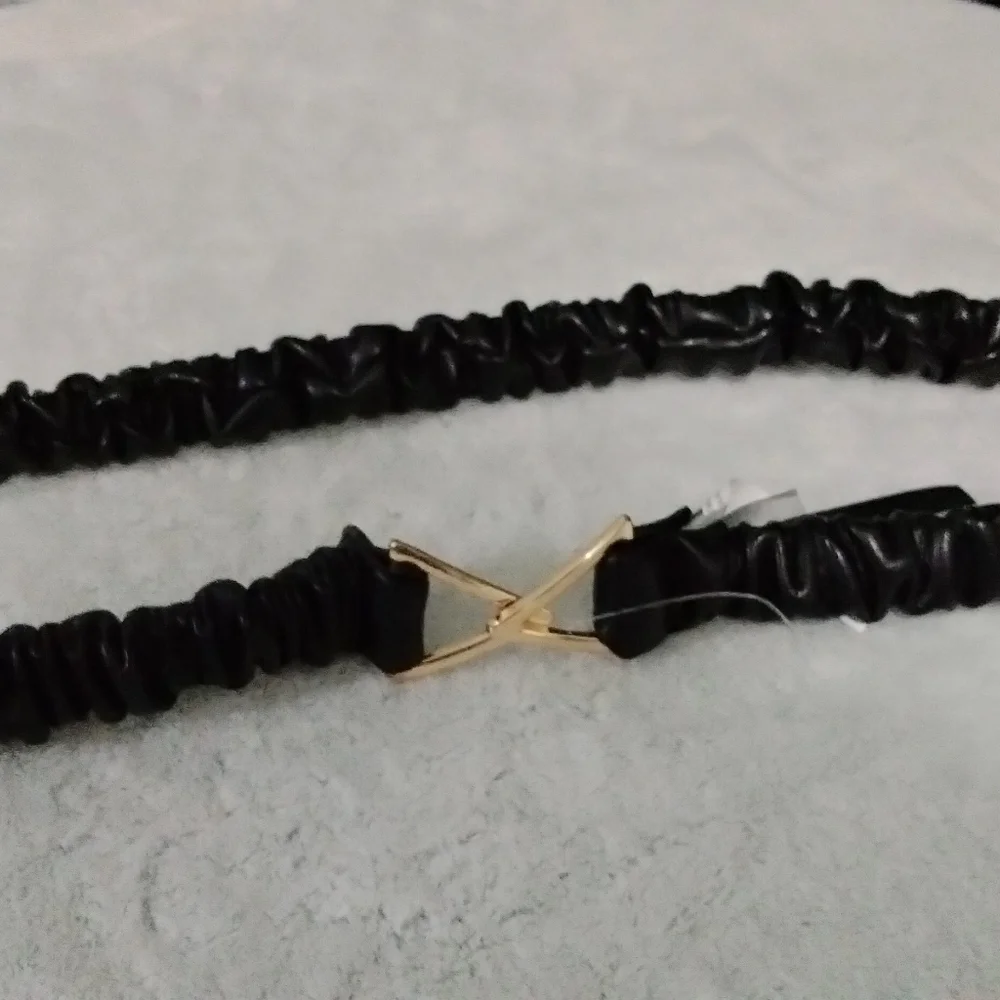 Faux scrunched belt